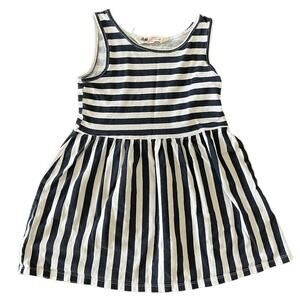 H&M VGUC 2-4 Yrs Blue and White Tank Dress.